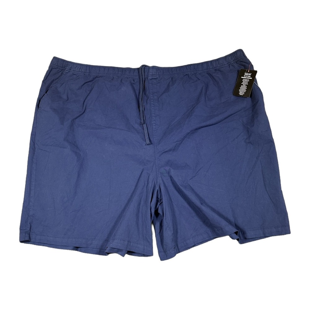 KingSize Mens Navy Blue Elastic Waist Drawstring Cargo Shorts Big and Tall NWT